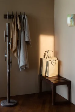 Porte manteau en bois de manguier 32x165cm Jackub - Dutchbone