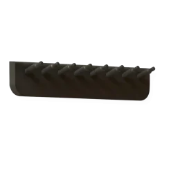 Porte-manteau en chêne massif noir 40cm Echo - Form & Refine
