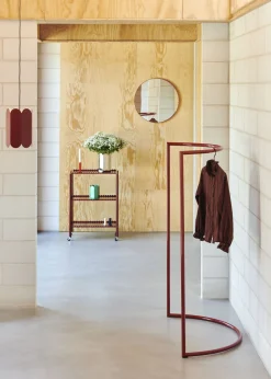 Porte-manteaux en acier bordeaux 112x54x150cm Colour Rack C - Hay