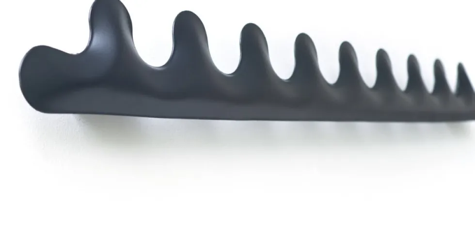 Porte-manteaux en acier graphite mat Kamm 9 - Zieta