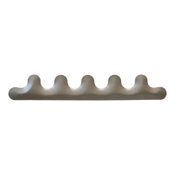 Porte-manteaux en acier gris beige mat Kamm 5 - Zieta