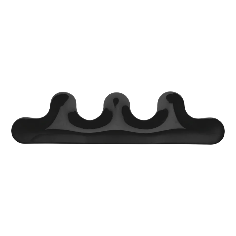 Porte-manteaux en acier noir Kamm 3 - Zieta