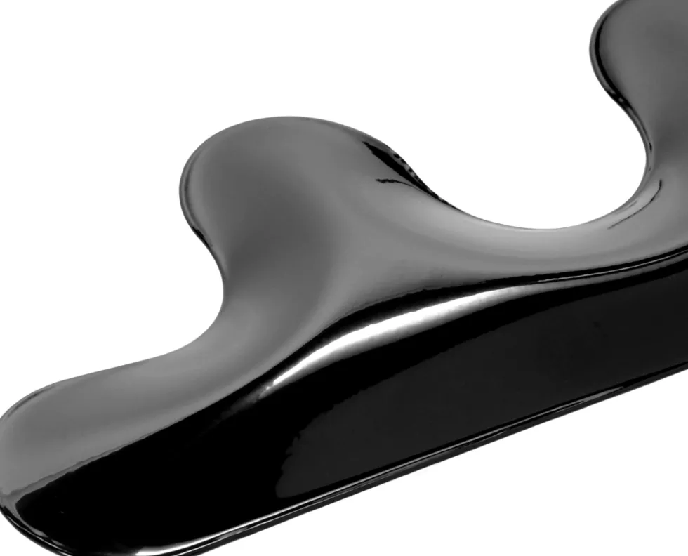 Porte-manteaux en acier noir Kamm 3 - Zieta