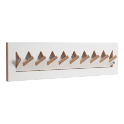 Porte-manteaux en bouleau teinté blanc 80x20cm Fläpps Crownhäng - Ambivalenz