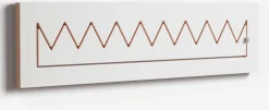 Porte-manteaux en bouleau teinté blanc 80x20cm Fläpps Crownhäng - Ambivalenz