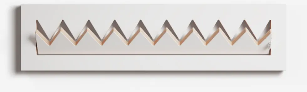 Porte-manteaux en bouleau teinté blanc 80x20cm Fläpps Crownhäng - Ambivalenz