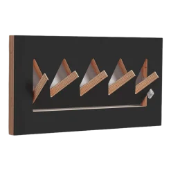 Porte-manteaux en bouleau teinté noir 40x20cm Fläpps Crownhäng - Ambivalenz