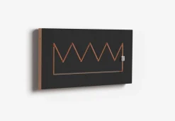 Porte-manteaux en bouleau teinté noir 40x20cm Fläpps Crownhäng - Ambivalenz