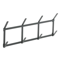 Porte-manteaux murale en acier anthracite 49,5x5,5x22cm Tape - Hay