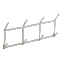 Porte-manteaux murale en acier gris métalisé 49,5x5,5x22cm Tape - Hay