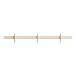 Porte-manteaux mural en aluminium frêne 41x5,2x4,7cm Relief - String furniture
