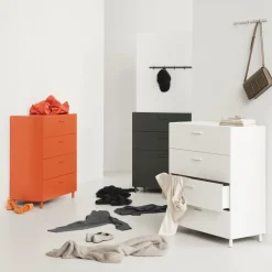 Porte-manteaux mural en aluminium gris 41x5,2x4,7cm Relief - String furniture