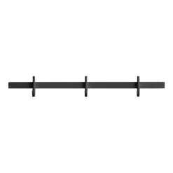 Porte-manteaux mural en aluminium gris 41x5,2x4,7cm Relief - String furniture