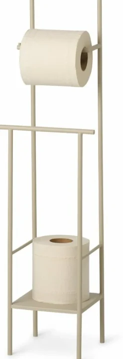 Porte-papier toilette en métal beige Dora - Ferm Living