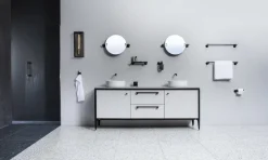 Porte papier toilette en métal massif noir 15,5 x 8,45 cm - Buster+Punch