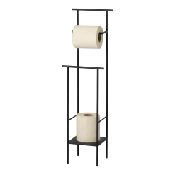 Porte-papier toilette en métal noir Dora - Ferm Living