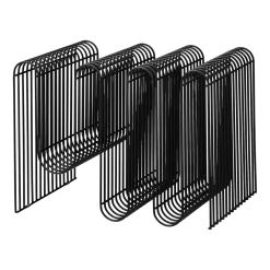 Porte-revues en acier noir 40,5 cm Curva - AYTM