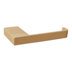 Porte-rouleau papier toilette en acier beige cashew 8x15cm Tuali - Metallbude
