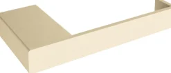 Porte-rouleau papier toilette en acier beige cashew 8x15cm Tuali - Metallbude