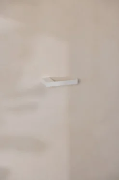 Porte-rouleau papier toilette en acier blanc 8x15cm Tuali - Metallbude