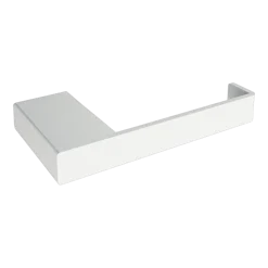 Porte-rouleau papier toilette en acier blanc 8x15cm Tuali - Metallbude