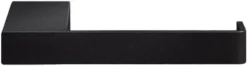 Porte-rouleau papier toilette en acier noir 8x15cm Tuali - Metallbude