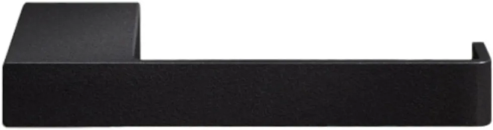 Porte-rouleau papier toilette en acier noir 8x15cm Tuali - Metallbude