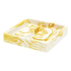 Porte-savon en roche saline jaune ocre 9,5 x 2,3 cm - Studio Rosaroom