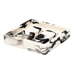 Porte-savon en roche saline noir de mars 9,5 x 2,3 cm - Studio Rosaroom