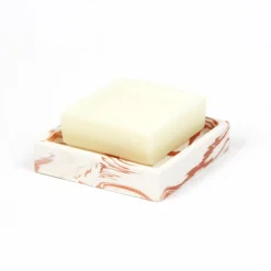 Porte-savon en roche saline terracotta 9,5 x 2,3 cm - Studio Rosaroom
