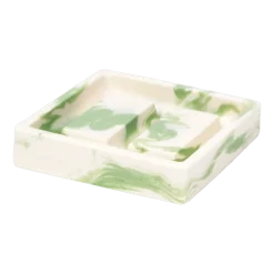 Porte-savon en roche saline vert de gris 9,5 x 2,3 cm - Studio Rosaroom