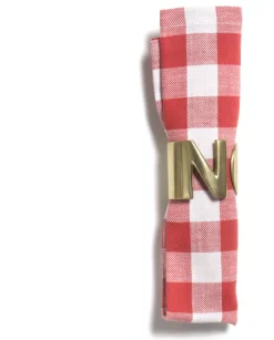 Porte serviette en métal finition doré 4,5 cm N - Bitossi Home