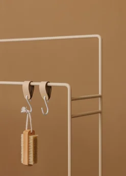 Porte-serviettes en acier beige cashew 90x60cm Delaya - Metallbude