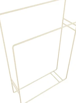 Porte-serviettes en acier beige cashew 90x60cm Delaya - Metallbude