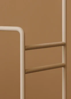 Porte-serviettes en acier beige cashew 90x60cm Delaya - Metallbude
