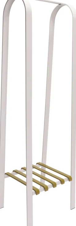 Porte-vêtements en acier gris et olive Sempre - Hübsch