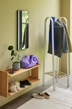 Porte-vêtements en acier gris et olive Sempre - Hübsch