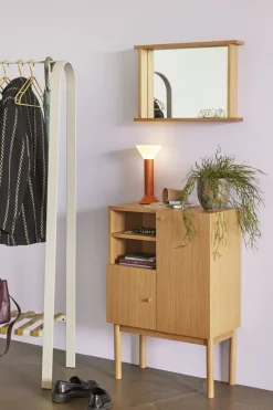 Porte-vêtements en acier gris et olive Sempre - Hübsch