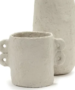 Pot décoratif en papier mâché blanc Earth - Serax