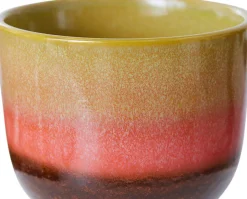 Pot de fleur rétro vert tilleul - HKLIVING