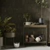 Pot de fleur réversible en fer noir XS Hourglass - Ferm Living