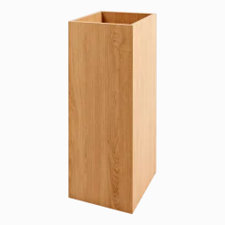 Pot de fleurs carré en bois clair 35 x 35 x 100 cm Palmus - Custom Form