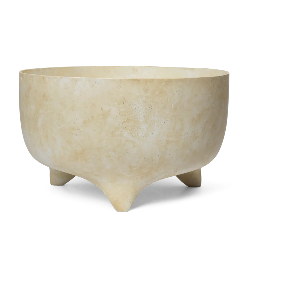 Pot en fibres de verre blanc 26cm Evoke - Ferm living