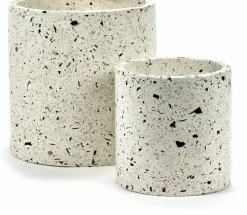 Pot en terrazzo blanc 25cm - Serax