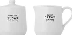 Pot à lait et sucrier Wendy - Grès blanc Bloomingville