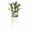Pot à plantes en acier beige L Maki - noo.ma
