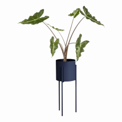 Pot à plantes en acier bleu atlantique Maki - noo.ma