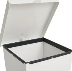 Poubelle en acier blanc 8l Loop - HAY