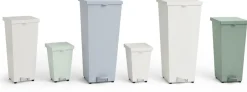 Poubelle en acier blanc 8l Loop - HAY