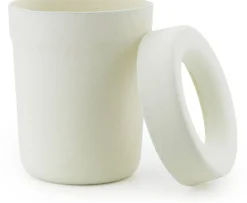 Poubelle en tissu recyclé blanc crème 31,6x36 cm Hide - Normann Copenhagen